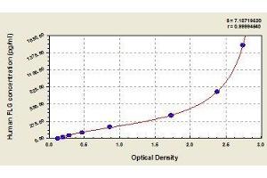 Typical standard curve (Filaggrin Kit ELISA)