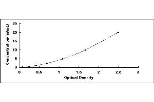 Typical standard curve (DAP3 Kit ELISA)