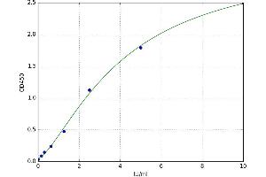 A typical standard curve (DKK2 Kit ELISA)