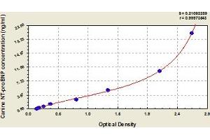 Typical Standard Curve (NT-ProBNP Kit ELISA)
