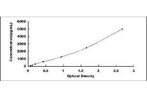 Typical standard curve (CD21 Kit ELISA)