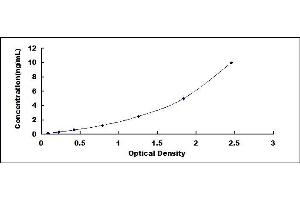 Typical standard curve (ADAMTS7 Kit ELISA)