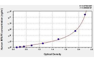 Typical standard curve (MFAP5 Kit ELISA)