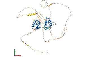 AlphaFold protein structure predicition of Mouse Recombinant Etv6 Protein, UniprotID P97360