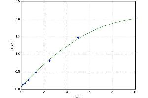 A typical standard curve (Neuroligin 3 Kit ELISA)