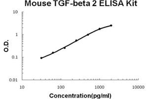 Mouse TGF-beta 2 PicoKine ELISA Kit standard curve (TGFB2 Kit ELISA)