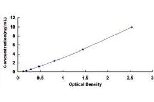 Typical standard curve (Kallikrein 4 Kit ELISA)