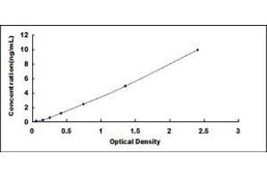 Typical standard curve (CSF3R Kit ELISA)