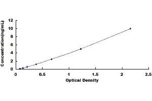 Typical standard curve (NKAP Kit ELISA)