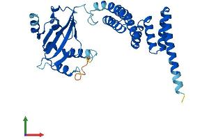 AlphaFold protein structure predicition of Human Recombinant AIP Protein, UniprotID O00170