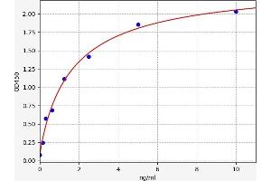Typical standard curve (MMP24 Kit ELISA)