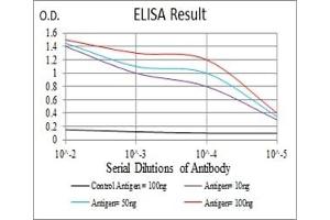 Black line: Control Antigen (100 ng), Purple line: Antigen(10 ng), Blue line: Antigen (50 ng), Red line: Antigen (100 ng),