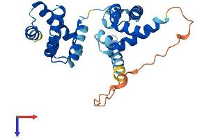 AlphaFold protein structure predicition of Human Recombinant ORC6 Protein, UniprotID Q9Y5N6