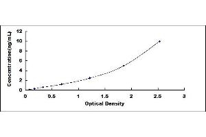 Typical standard curve