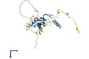 AlphaFold protein structure predicition of Human Recombinant DEPDC4 Protein, UniprotID Q8N2C3