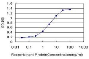 Detection limit for recombinant GST tagged DLX5 is approximately 0.