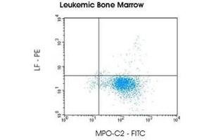 Image no. 2 for anti-Myeloperoxidase-C2 (FITC) and anti-Lactoferrin (PE) antibody pair (ABIN5662641)
