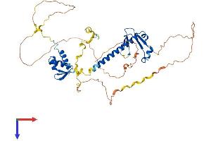 AlphaFold protein structure predicition of Mouse Recombinant E2f2 Protein, UniprotID P56931