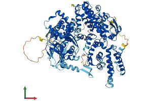 AlphaFold protein structure predicition of Mouse Recombinant Rapgef4 Protein, UniprotID Q9EQZ6