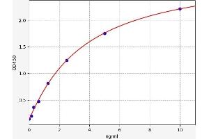 Typical standard curve