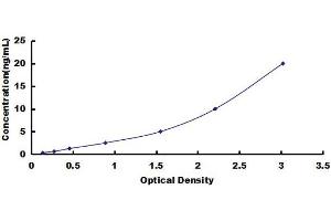 Typical standard curve