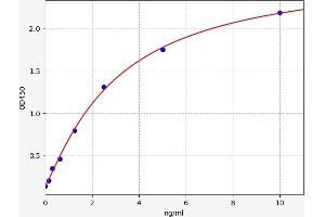 Typical standard curve