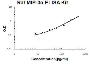 Rat MIP-3 alpha/CCL20 Accusignal ELISA Kit Rat MIP-3 alpha/CCL20 AccuSignal ELISA Kit standard curve. (CCL20 Kit ELISA)