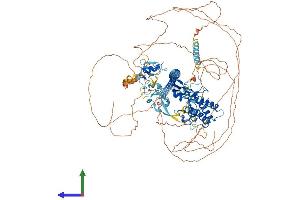 AlphaFold protein structure predicition of Mouse Recombinant Trim33 Protein, UniprotID Q99PP7