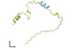 AlphaFold protein structure predicition of Mouse Recombinant Pkig Protein, UniprotID O70139