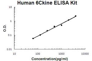 Human CCL21/6Ckine Accusignal ELISA Kit Human CCL21/6Ckine AccuSignal ELISA Kit standard curve. (CCL21 Kit ELISA)