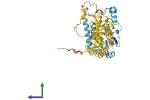 AlphaFold protein structure predicition of Mouse Recombinant Irgc Protein, UniprotID Q8C262
