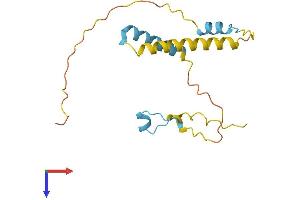 AlphaFold protein structure predicition of Human Recombinant DPPA3 Protein, UniprotID Q6W0C5