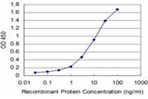 Detection limit for recombinant GST tagged PCNA is approximately 0.