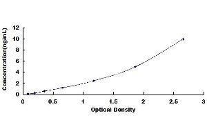 Typical standard curve (Arylsulfatase B Kit ELISA)