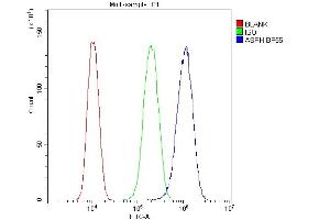 Flow Cytometry analysis of U87 cells using anti-ASPH antibody (ABIN3043790). (Aspartate beta Hydroxylase anticorps  (C-Term))