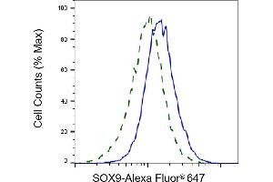 Validation of SOX9 knockdown using flow cytometry. (Recombinant SRY-Box Transcription Factor 9 anticorps)