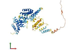 AlphaFold protein structure predicition of Human Recombinant IFIT3 Protein, UniprotID O14879