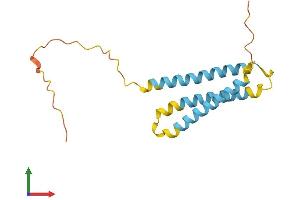 AlphaFold protein structure predicition of Human Recombinant NINJ1 Protein, UniprotID Q92982