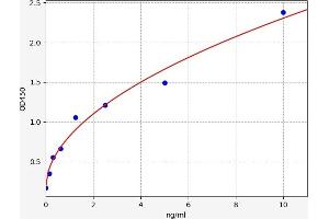 Typical standard curve (ZNRF2 Kit ELISA)