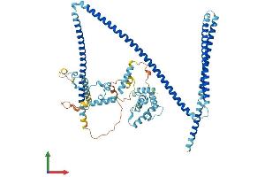 AlphaFold protein structure predicition of Human Recombinant CCDC22 Protein, UniprotID O60826