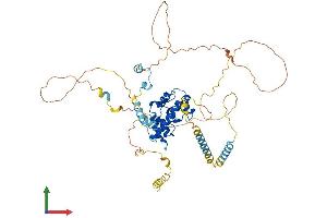 AlphaFold protein structure predicition of Mouse Recombinant Arfgap3 Protein, UniprotID Q9D8S3