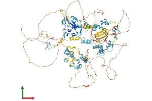 AlphaFold protein structure predicition of Human Recombinant PRDM10 Protein, UniprotID Q9NQV6