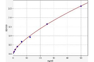 Typical standard curve (COQ10A Kit ELISA)