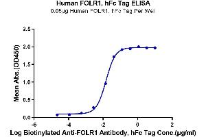 Immobilized Human FOLR1, hFc Tag at 0.