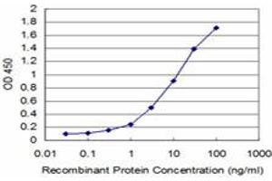 Detection limit for recombinant GST tagged HCLS1 is approximately 0.