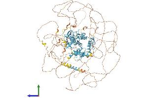 AlphaFold protein structure predicition of Mouse Recombinant Prdm16 Protein, UniprotID A2A935