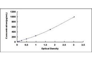 Typical standard curve (VEGFA Kit ELISA)