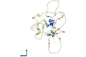 AlphaFold protein structure predicition of Human Recombinant MIER2 Protein, UniprotID Q8N344