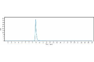 The purity of Anti-IgE Reference Antibody (talizumab) is 100 % , determined by SEC-HPLC. (Recombinant IgE (Talizumab Biosimilar) anticorps)