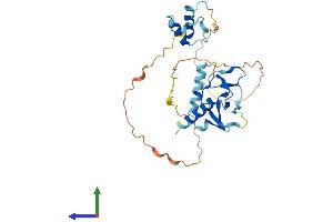 AlphaFold protein structure predicition of Human Recombinant DPPA2 Protein, UniprotID Q7Z7J5